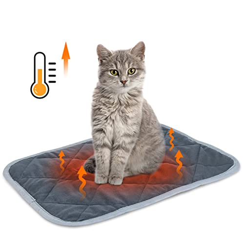 Nobleza Selbstheizende Decke für Katzen & Hunde, Haustiere Wärmematte, Waschbare Welpen Thermodecke, Selbstwärmende Winter Wärme Hundematte, Hund rutschfest Wärmedecke, Größe S 40x50cm